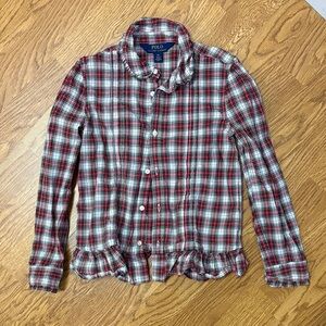 Polo Ralph Lauren Red and White Plaid Shirt
